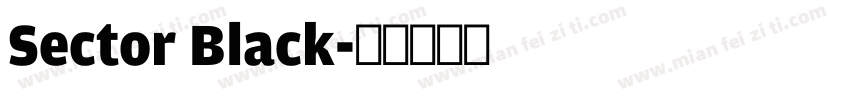 Sector Black字体转换